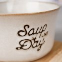 Miska do zupy na zupę bulionówka z uchem ceramiczna szara 600ml SIAKI COLLECTION 139011-S