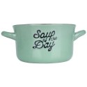 Miska do zupy na zupę bulionówka z uchem ceramiczna zielona 600ml SIAKI COLLECTION 139011-Z