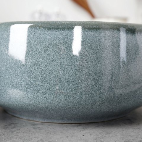 Miska do zupy na zupę bulionówka z uchem ceramiczna zielona 750ml SIAKI COLLECTION 120290-Z