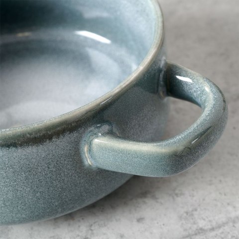 Miska do zupy na zupę bulionówka z uchem ceramiczna zielona 750ml SIAKI COLLECTION 120290-Z