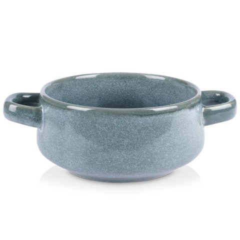 Miska do zupy na zupę bulionówka z uchem ceramiczna zielona 750ml SIAKI COLLECTION 120290-Z
