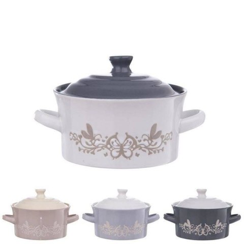 Miska do zupy na zupę bulionówka z uchem pokrywką ceramiczna 420ml ORION 128360
