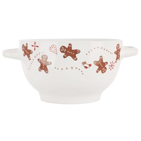 Miska do zupy na zupę bulionówka z uszami ceramiczna PIERNICZEK 750ml ORION 129206