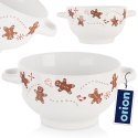 Miska do zupy na zupę bulionówka z uszami ceramiczna PIERNICZEK 750ml ORION 129206