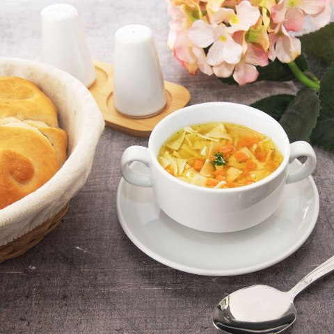 Miska do zupy na zupę bulionówka z uszami porcelanowa MONA 290ml ORION 129842