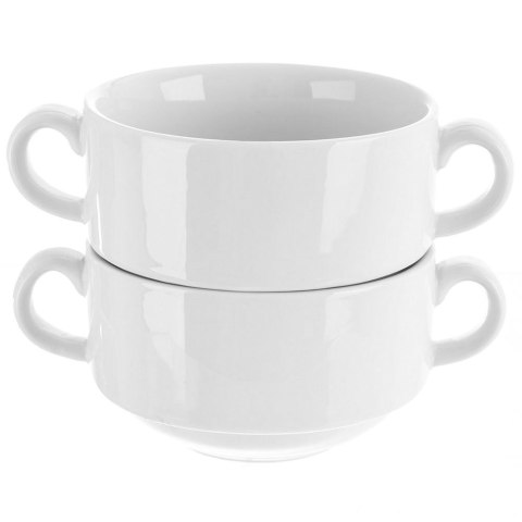 Miska do zupy na zupę bulionówka z uszami porcelanowa MONA 290ml ORION 129842