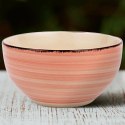 Miska do zupy na zupę ceramiczna miseczka różowa LINES 14.5cm 750ml NAVA 10-099-214