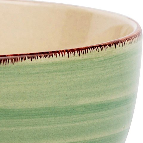 Miska do zupy na zupę ceramiczna miseczka zielona LINES 14.5cm 750ml NAVA 10-099-204