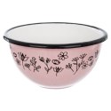 Miska emaliowana na zupę płatki do zupy różowa LOUKA 12cm 500ml ORION 124780