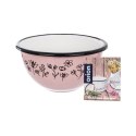 Miska emaliowana na zupę płatki do zupy różowa LOUKA 12cm 500ml ORION 124780