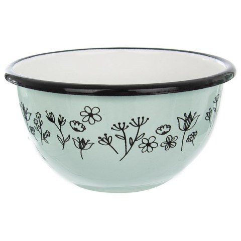 Miska emaliowana na zupę płatki do zupy zielona LOUKA 12cm 500ml ORION 124781