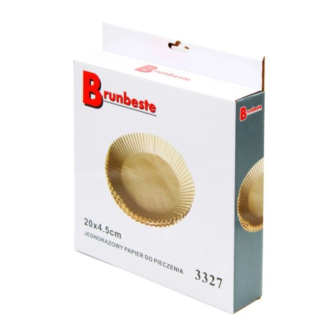 Papier do pieczenia wkład foremka do air fryer frytkownicy ?20cm 100szt BRUNBESTE BB-3327