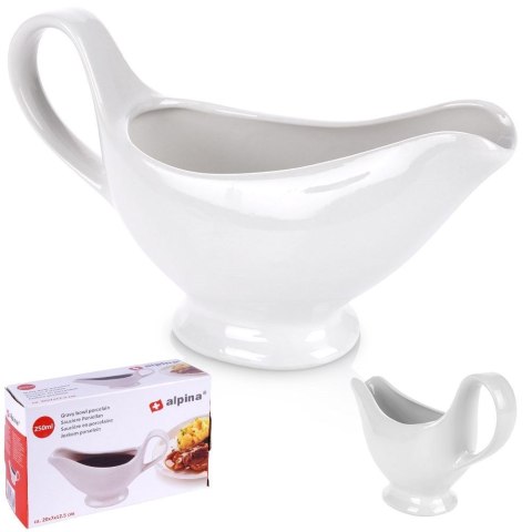 Sosjerka porcelanowa pojemnik na sos dip do sosu mlecznik 250ml ALPINA 139375