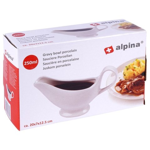 Sosjerka porcelanowa pojemnik na sos dip do sosu mlecznik 250ml ALPINA 139375