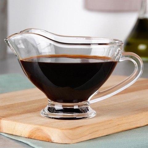 Sosjerka szklana pojemnik na sos dip mlecznik na mleko do mleka 200ml VILDE 139664