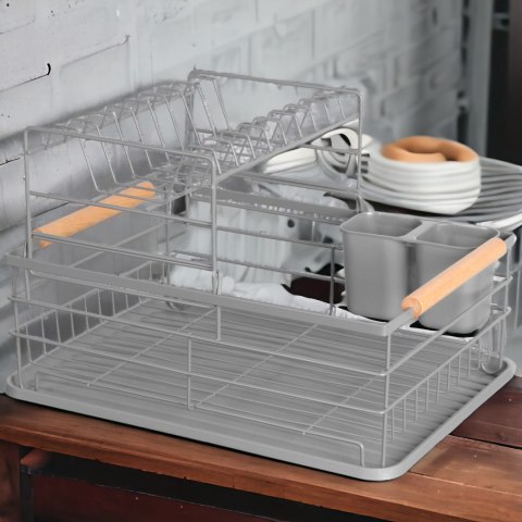 Suszarka do naczyń dwupoziomowa Ociekacz 41 x 32 x 27.5 cm KRISBERG KS-2703 / 3386