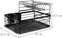 Suszarka do naczyń dwupoziomowa Ociekacz 43 x 32 x 27 cm KRISBERG KS-2650