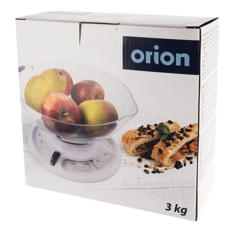 Waga kuchenna mechaniczna z misą miską 3kg ORION 131812