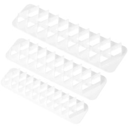 Wykrojniki cukiernicze do lukru kremu masy cukrowej ciasta wykrawacze trójkąciki 3-ele BRUNBESTE BB-3310