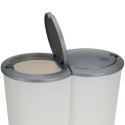 Kosz do segregacji odpadów śmieci śmietnik pojemnik śmieci plastikowy z pokrywą 2x25L EXCELLENT HOUSEWARE 730313