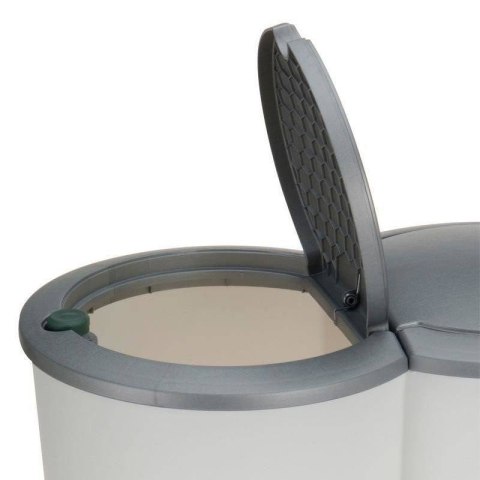 Kosz do segregacji odpadów śmieci śmietnik pojemnik śmieci plastikowy z pokrywą 2x25L EXCELLENT HOUSEWARE 730313