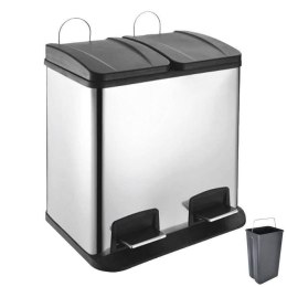 Kosz na śmieci PREMIUM stalowy do segregacji odpadów 2x20L śmietnik ORION 731280