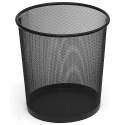 Kosz na śmieci biurowy do biura metalowy czarny 26x28cm ORION 730360