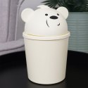 Kosz na śmieci dla dzieci dziecka miś kremowy mały 1.5L śmietnik ORION 731327-K