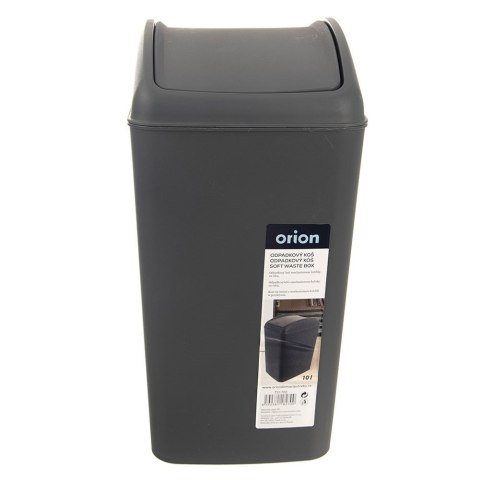 Kosz na śmieci do odpadów śmietnik plastikowy szary 10L pojemnik ORION 731702