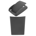 Kosz na śmieci do odpadów śmietnik plastikowy szary 5L pojemnik ORION 731399