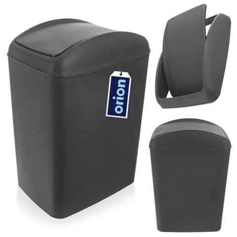 Kosz na śmieci do odpadów śmietnik plastikowy szary 5L pojemnik ORION 731399