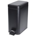 Kosz na śmieci metalowy z pedałem 5L śmietnik czarny STORAGE SOLUTIONS 730308