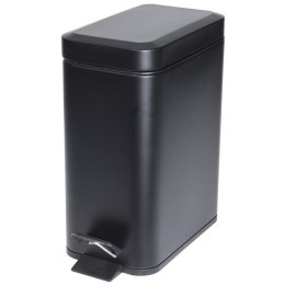 Kosz na śmieci metalowy z pedałem 5L śmietnik czarny STORAGE SOLUTIONS 730308