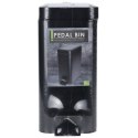 Kosz na śmieci metalowy z pedałem 5L śmietnik czarny STORAGE SOLUTIONS 730308