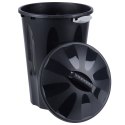 Kosz na śmieci odpady śmietnik plastikowy czarny duży 40L do odpadów VILDE 779053