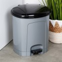Kosz na śmieci z pedałem plastikowy szary łazienkowy do kuchni 11.5L ORION 731374