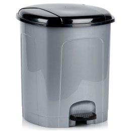 Kosz na śmieci z pedałem plastikowy szary łazienkowy do kuchni 21L ORION 731377