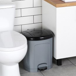 Kosz na śmieci z pedałem plastikowy szary łazienkowy do kuchni 21L ORION 731377
