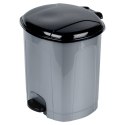 Kosz na śmieci z pedałem plastikowy szary łazienkowy do kuchni 21L ORION 731377