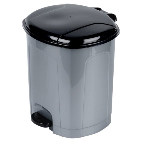 Kosz na śmieci z pedałem plastikowy szary łazienkowy do kuchni 21L ORION 731377