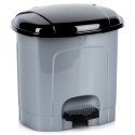 Kosz na śmieci z pedałem plastikowy szary łazienkowy do kuchni 3L ORION 731368