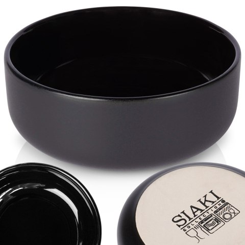 Miseczka ceramiczna na przekąski przystawki czarna 13cm 400ml SIAKI COLLECTION 139629