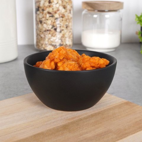 Miseczka ceramiczna na sos dip orzeszki czarna matowa 10cm 180ml HIT 139337