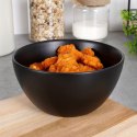 Miseczka ceramiczna na zupę budyń do zupy czarna mat 14.5cm 450ml VILDE 139336