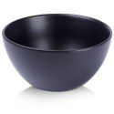 Miseczka ceramiczna na zupę budyń do zupy czarna mat 14.5cm 450ml VILDE 139336