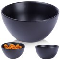 Miseczka ceramiczna na zupę budyń do zupy czarna mat 14.5cm 450ml VILDE 139336