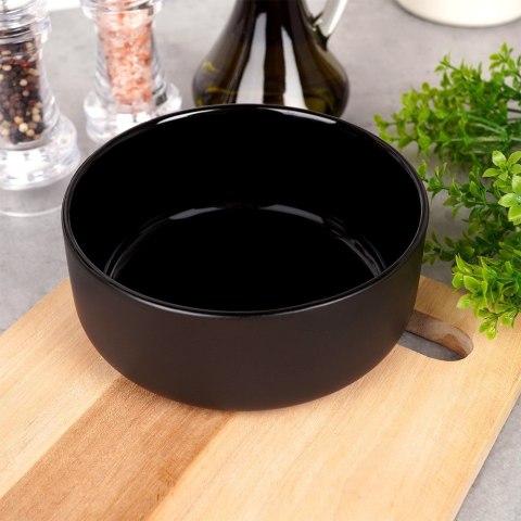 Miseczka ceramiczna na zupę przekąski czarna 15cm 750ml SIAKI COLLECTION 139630