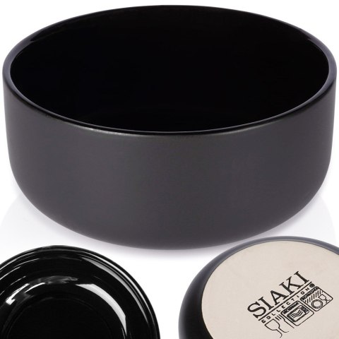 Miseczka ceramiczna na zupę przekąski czarna 15cm 750ml SIAKI COLLECTION 139630