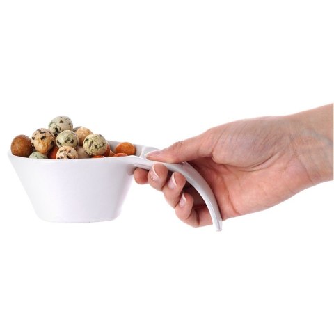 Miseczka na przekąski sosy dipy orzechy porcelanowa biała 190ml ALPINA 139377