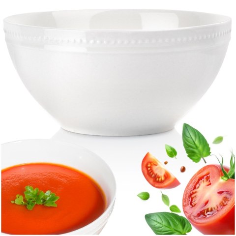 Miseczka porcelanowa na przekąski zupę do zupy 16cm 800ml VILDE 139775